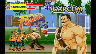 Final Fight Hardest Mike Haggar No Weapons No Death ALL 