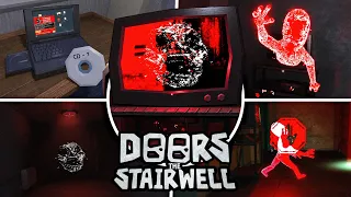 HIJACK Boss GUIDE + ENDING! (Redacted Badge) | DOORS: The Stairwell [Showcase] Tutorial