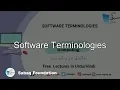 Software terminologies Computer Science Lecture Sabaq pk