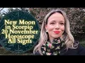 NEW MOON IN SCORPIO 20 NOVEMBER Horoscope All Signs The Big Reveal