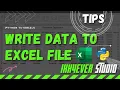 Create and write on excel file using xlsxwriter module in Python 2022