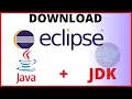 Download and install ECLIPSE IDE Latest version JDK Java SE Development Kit JAVA Download java
