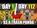 I played 100 days of Stardew Valley BUT as a Trash Panda