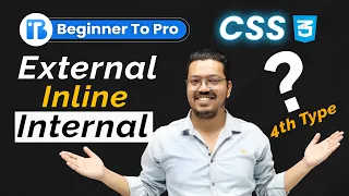 Inline Internal External CSS Types of CSS Techno Brainz