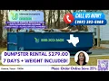 Boerne Texas - Cheapest Low Price Dumpster Rental
