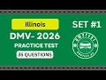 Illnois DMV Practice Test 2026 35 REAL TEST QUESTIONS SET DMV Driving Test DMV Test 2026