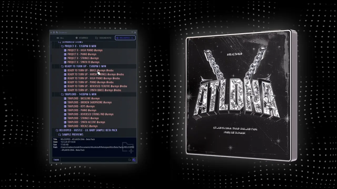 [FREE] TRAP DRUM KIT & SAMPLE PACK | "ATLANTA DNA"
