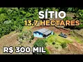 Lagu SÍTIO EM SANTA CATARINA CASA HUMILDE RIO NATUREZA E LAVOURA R$300 MIL