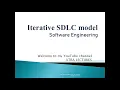 Iterative model SDLC MODEL Software engieering software testing