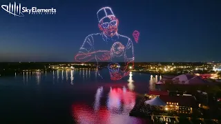 Hudsonville Ice Cream Celebrates 100 Years in Holland Michigan with 1 000 Drones Sky Elements