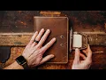 Making a handmade leather LEUCHTTURM 1917 JOURNAL