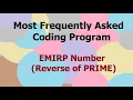 Emirp One Simple Interview Question EMIRP number in Java TCS ignite