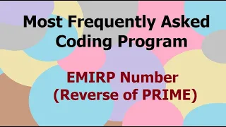 Emirp One Simple Interview Question EMIRP number in Java TCS ignite