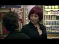 Olivia Coleman - black seamed stockings