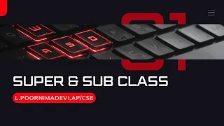 Super class Sub class OOPS SNS Institutions