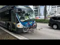 Miami-Dade Transit 2015 NABI 60-BRT Hybrid On Route 100 NE 199th Street NE 29th Place