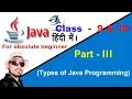 Java with BlueJ Types Of Java Program Part - 3 F5 Classes