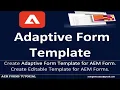 AEM Form Create Adaptive Form template