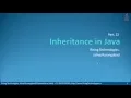 22 Inheritance