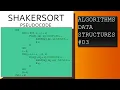 DATA STRUCTURES IN JAVA - Shaker Sort algorithm