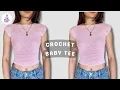 Lagu Crochet baby tee tutorial 