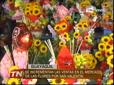 Se incrementan las ventas en el mercado de las flores por San Valentín