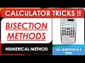 Bisection Methods Calculator Tricks Calculator Tricks to solve Bisection Methods Numerical Method