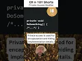 Private Access Modifier - C for NET in 101 Shorts