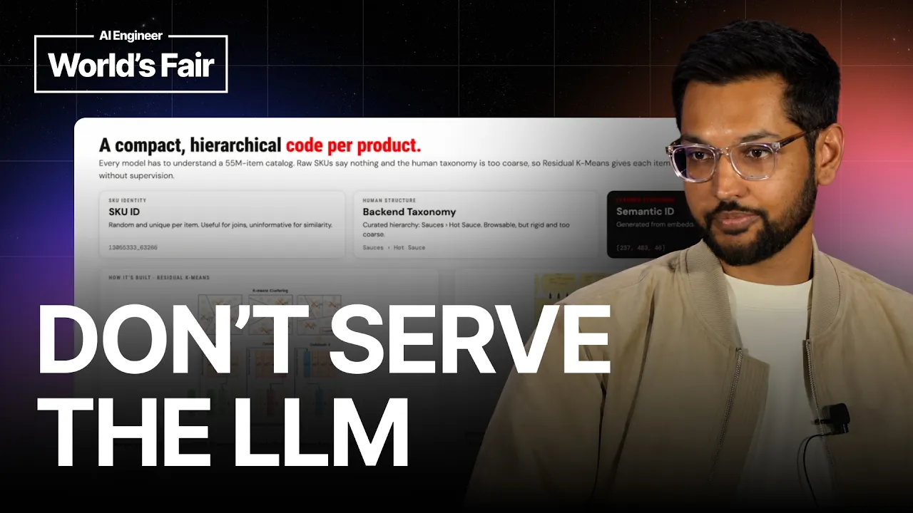 Distill the LLM, Don't Serve It: Search & Personalization at DoorDash — Raghav Saboo, DoorDash: video thumbnail