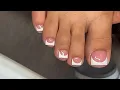French Tip Acrylic Toes