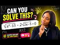 98 Failed This Can You Solved The Equation