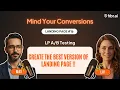 Create the Best Version of Landing pages with Testing