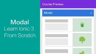 Ionic 3 - Modal Implementation