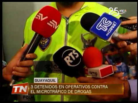 3 detenidos en operativos contra el microtráfico de drogas