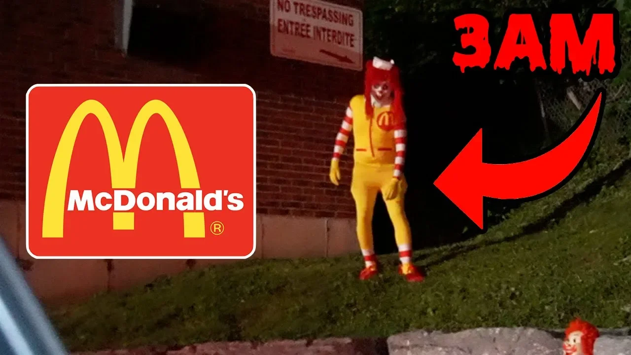DONT GO TO MCDONALDS AT 3AM OR RONALD MCDONALD.EXE WILL APPEAR! | HAUNTED RONALD MCDONALD CAUGHT!
