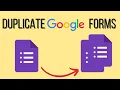 How to Duplicate Google Forms Step by Step Tutorial in 2022
