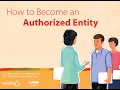 How to Become an Authorized Entity
