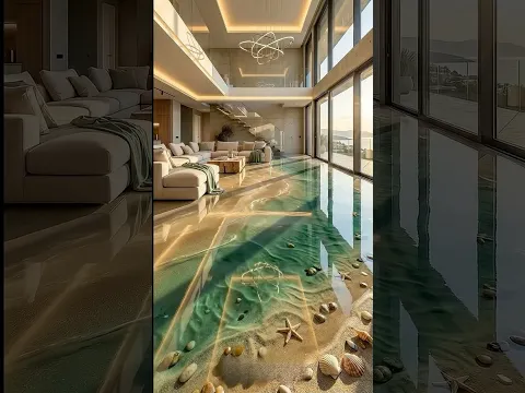 Crystal Lagoon Epoxy Floor #epoxy #epoxyfloors