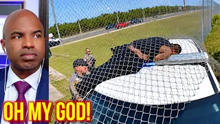 Attorney REACTS: Cop Pins Fleeing Shoplifter Against Fence!