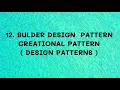 Builder Design Pattern - Creational Patterns DP
