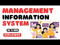 What is Management Information System MIS
