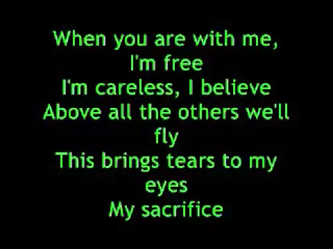 Download MP3 My Sacrifice - Creed Lyrics