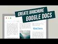 How to Make a Brochure On Google Docs Tri fold Bi fold And Double-Sided Brochure