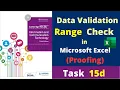 Task 15d IGCSE ICT Proofing - Data Validation in Microsoft Excel Hodder Education