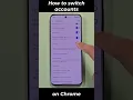 Hoe u van account wisselt op Chrome Mobile