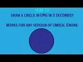 How To Easiest Way to make a circle in UMG for any version of Unreal Engine