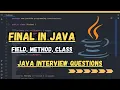 Final keyword in java Java interview questions