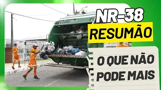 NR 38 LIMPEZA URBANA RESUMÃO "ENTROU EM VIGÊNCIA ESTE ANO: 02/01/2024" #segurançadotrabalho