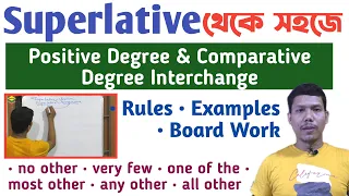 Superlative to Positive Superlative to Comparative Degree Examples Transformation