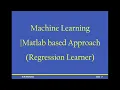 Introduction to Machine Learning A Matlab based Approach - Regression Learner App